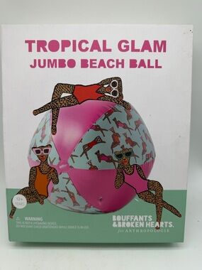 Tropical Glam Pink Jumbo Beach Ball